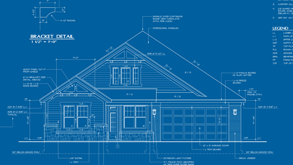 blue print of a home