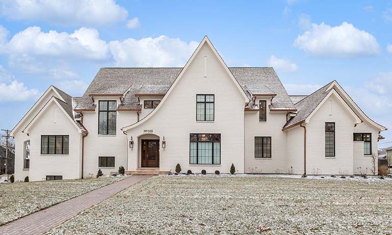 The Kingsley exterior front view of home